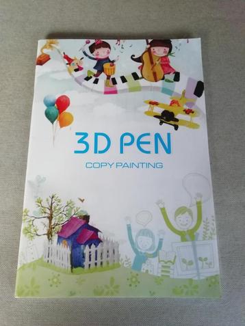 Boekje 3D pen, copypainting, NIEUW