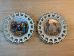 Decoratie bordjes vintage jaren 60, Ophalen, Zo goed als nieuw