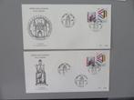 2 enveloppen Hobbyclub Excelsior Leuven KUL 1e lustrum 1969, Postzegels en Munten, Postzegels | Europa | België, Verzenden, Gestempeld