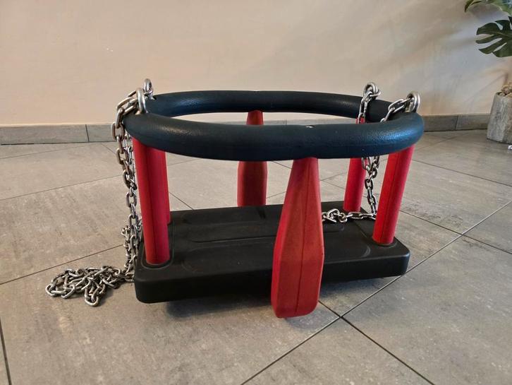 Premium babyschommel (RVS), Kinderen en Baby's, Speelgoed | Buiten | Speeltoestellen, Zo goed als nieuw, Schommel, Ophalen