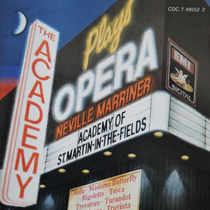 The Academy plays Opera - ASMF/Neville Marriner - EMI - DDD, Cd's en Dvd's, Cd's | Klassiek, Zo goed als nieuw, Opera of Operette
