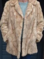 Korte nertsmantel, Kleding | Dames, Jassen | Winter, Beige, Maat 42/44 (L), Ophalen of Verzenden, Zo goed als nieuw