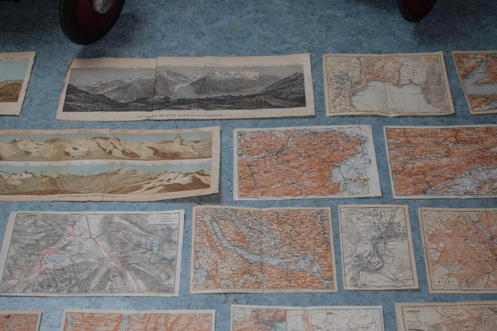 collectie van 78 kaarten 1907 Zwitserland en Italië, Antiek en Kunst, Curiosa en Brocante, Ophalen of Verzenden