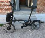 Elektrische vouwfiets Brompton H6R zwart, Ophalen, Gebruikt