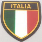 Italiaanse vlag schild metallic sticker, Motoren, Verzenden