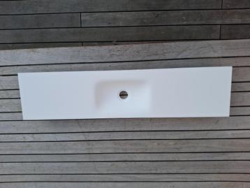 handenwasser - lavabo toilet WC wit solid surface 100x23 beschikbaar voor biedingen