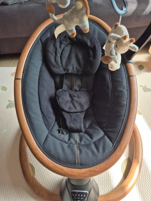 Q-Rocker Woody Black - wipstoel met zwaaibeweging, Kinderen en Baby's, Wipstoeltjes, Zo goed als nieuw, Wipstoel, Ophalen