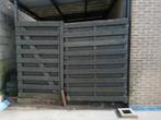Dubbel poort met 2xpalen – moet opnieuw geschilderd worden P, Ophalen, Gebruikt, Hout