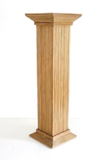 Vivai Del Sud Rattan Bamboo Pedestals - Vintage seventies beschikbaar voor biedingen