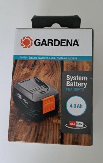 Batterie Gardena 4.0 Ah ,nouvelle. beschikbaar voor biedingen