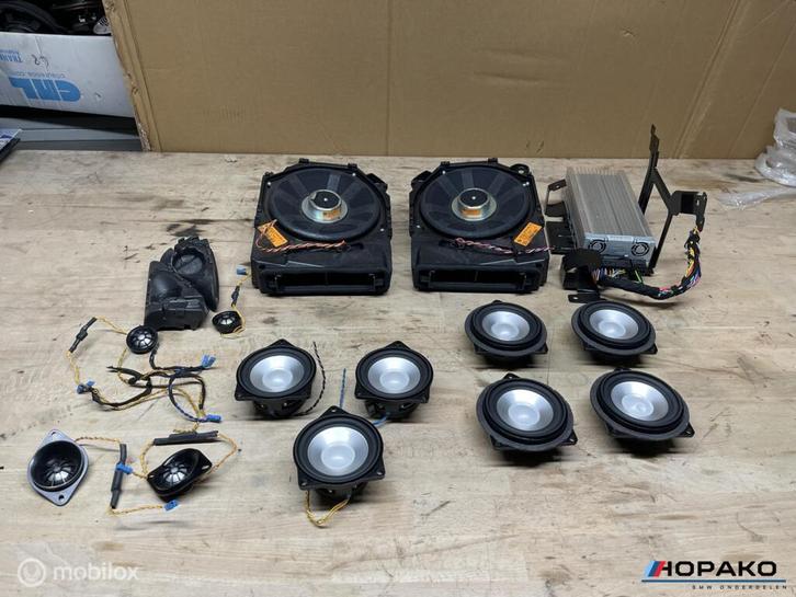 Speakerset BMW 3 serie E90 E91 E92 E93 Harman kardon logic7, Auto-onderdelen, Elektronica en Kabels, Gebruikt, Ophalen of Verzenden