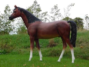 Beeld Paard XXL - 190 x 220 cm - Polystone beschikbaar voor biedingen