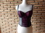 guépiére femme t.90b noir bordeaux - 13 -, Vêtements | Femmes, Sous-vêtements & Lingerie, Noir, Body ou Corset, Enlèvement ou Envoi