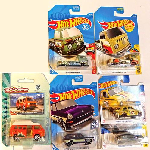 Hot Wheels Majorette VW T1 T2 pick-up Typ 3 Variant 911 Fiat, Hobby en Vrije tijd, Modelauto's | Overige schalen, Nieuw, Ophalen of Verzenden