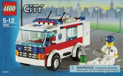 LEGO City Hospital 7890 Ambulance Ziekenwagen, Kinderen en Baby's, Speelgoed | Duplo en Lego, Zo goed als nieuw, Lego, Complete set