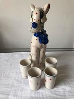 Retro jeneverfles en 4 glaasjes, Ophalen