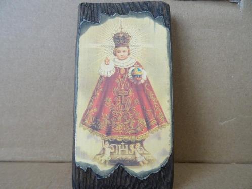 Icoon Kindje Jezus van Praag icoon icoontje 5x9cm Tsjechië, Verzamelen, Religie, Zo goed als nieuw, Christendom | Katholiek, Overige typen