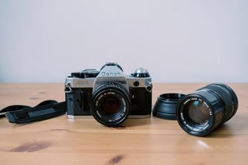 Canon AE-1 Program + 50mm f/1.8 + 135mm f/3.5 beschikbaar voor biedingen