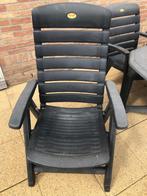 Hartman 2 tuinstoelen met bijhorend kussen, Tuin en Terras, Ophalen, Gebruikt, Kunststof, Verstelbaar