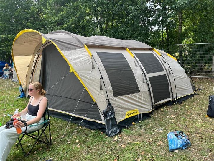 6 persoons tent decathlon, Caravans en Kamperen, Tenten, meer dan 6, Zo goed als nieuw, Ophalen