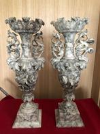Grande paire de vases en marbre à restaurer, Antiquités & Art, Enlèvement