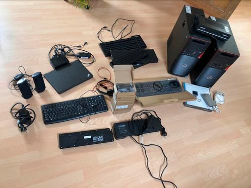 Lot computers , laptop, klavieren, Computers en Software, Desktop Pc's, Gebruikt, 2 tot 3 Ghz, SSD, 16 GB, Ophalen