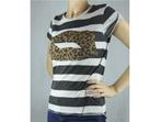 Zwart-wit tshirt met tijger-lippen van Zara - Maat medium, Kleding | Dames, Ophalen of Verzenden, Wit