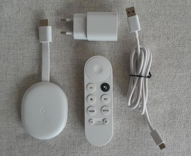 Google Chromecast HD met Google TV - Als nieuw!, Audio, Tv en Foto, Mediaspelers, Zo goed als nieuw, Ophalen of Verzenden