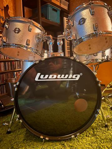Ludwig Accent drive Silver Sparkle, Enlèvement, Utilisé, Ludwig
