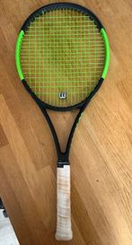 Wilson blade 104 v6 racket, 4 tennisballen, cover, Sport en Fitness, Tennis, Verzenden, Gebruikt, Racket, Wilson