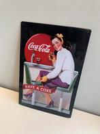 COCA COLA metalen plaat (45/30 cm), Gebruikt