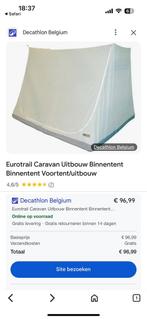 Voortent uitbouw binnentent, Ophalen, Gebruikt