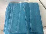 12 stuks placemats Rib kleur Turquoise., Ophalen of Verzenden, Zo goed als nieuw