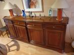 kerselaar eetplaat eetkamer tafel stoelen 6 kasten, Ophalen, Gebruikt