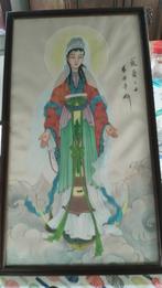 Chinese Madonna geschilderd op zijde, Collections, Religion, Autres religions, Autres types, Utilisé, Enlèvement ou Envoi