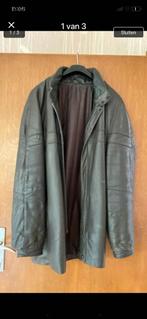 Grijze leren herenjas, Vêtements | Hommes, Vestes | Hiver, Enlèvement, Porté, Taille 52/54 (L), Gris