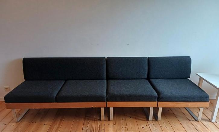 Deens Vintage 3-delig bankstel, Antiek en Kunst, Kunst | Designobjecten, Ophalen