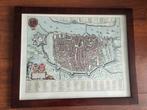 Kaart Antwerpen in kader - 65 op 50cm, Antiek en Kunst, Kunst | Etsen en Gravures, Ophalen