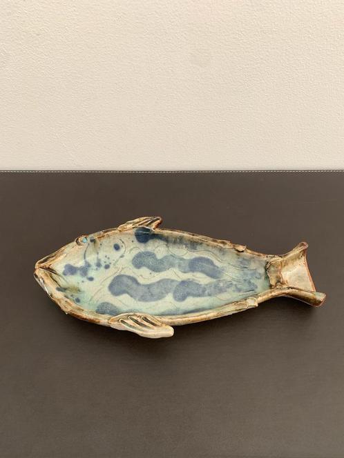 Oud gesigneerde Spoon Rest Dish, Antiek en Kunst, Antiek | Keramiek en Aardewerk, Ophalen of Verzenden