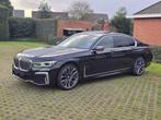 BMW 7 Serie 740 740E, M-Pack, affichage tête haute, 360Cam, Auto's, Automaat, Gebruikt, Euro 6, Blauw