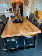 TABLE EN BOIS DE MANGUIER 78x220x100, Maison & Meubles, Tables | Tables à manger, Enlèvement, Comme neuf, Métal