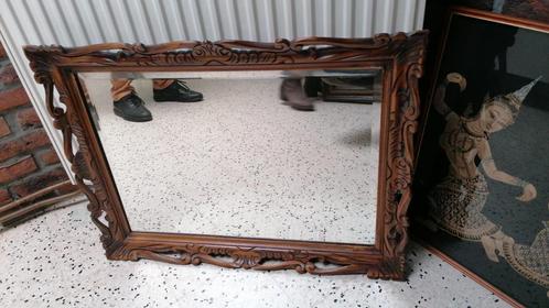 Miroir cadre en bois sculpté Dressing Buffet WC, Antiquités & Art, Antiquités | Miroirs, 50 à 100 cm, Moins de 100 cm, Rectangulaire