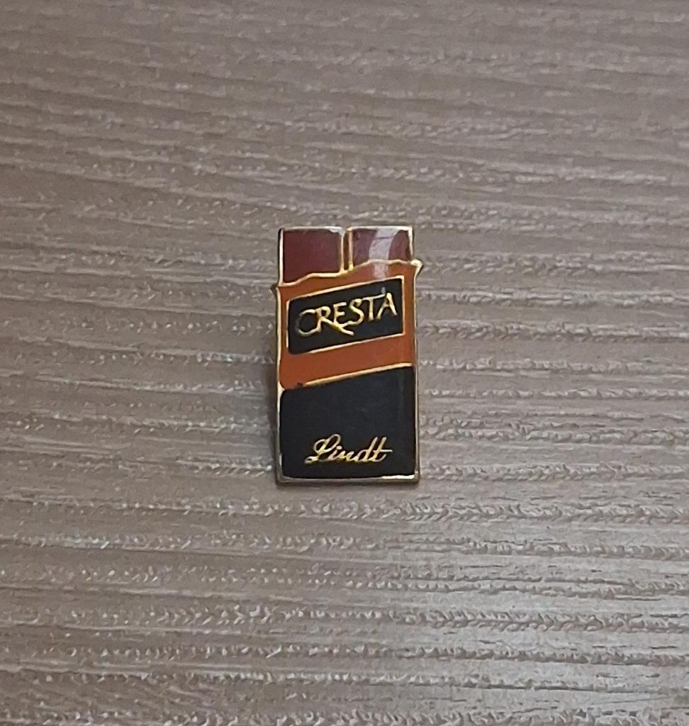 PIN - CRESTA - LINDT - CHOCOLADE - CHOCOLAT, Verzenden, Gebruikt, Merk, Speldje of Pin