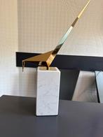 Oiseau origami design / acier et marbre, Ophalen