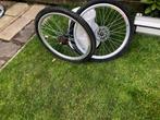 :Set MTB wielen 26 inch achterwiel 7 versnellin. schijfrem, Fietsen en Brommers, Fietsonderdelen, Ophalen of Verzenden, Gebruikt