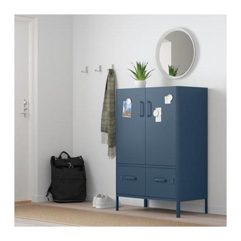 2 x Idasen Bureaukast (blauw, metaal), Huis en Inrichting, Kasten | Boekenkasten, Nieuw, 50 tot 100 cm, 100 tot 150 cm, 25 tot 50 cm