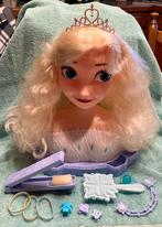 Elsa opmaak pop+echt kroontje+accessoires., Overige typen, Ophalen of Verzenden, Zo goed als nieuw