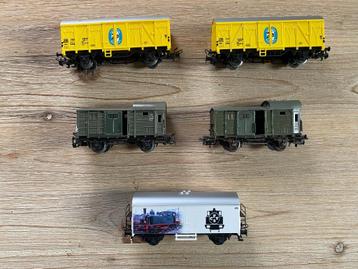 Märklin h0 - lot de 5 wagons beschikbaar voor biedingen