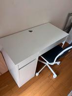 Bureau IKEA blanc avec chaise, Gebruikt