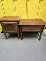 Set bijpassende kastje nachtkastje bijzetkast vintage antie, Huis en Inrichting, Ophalen of Verzenden, Gebruikt
